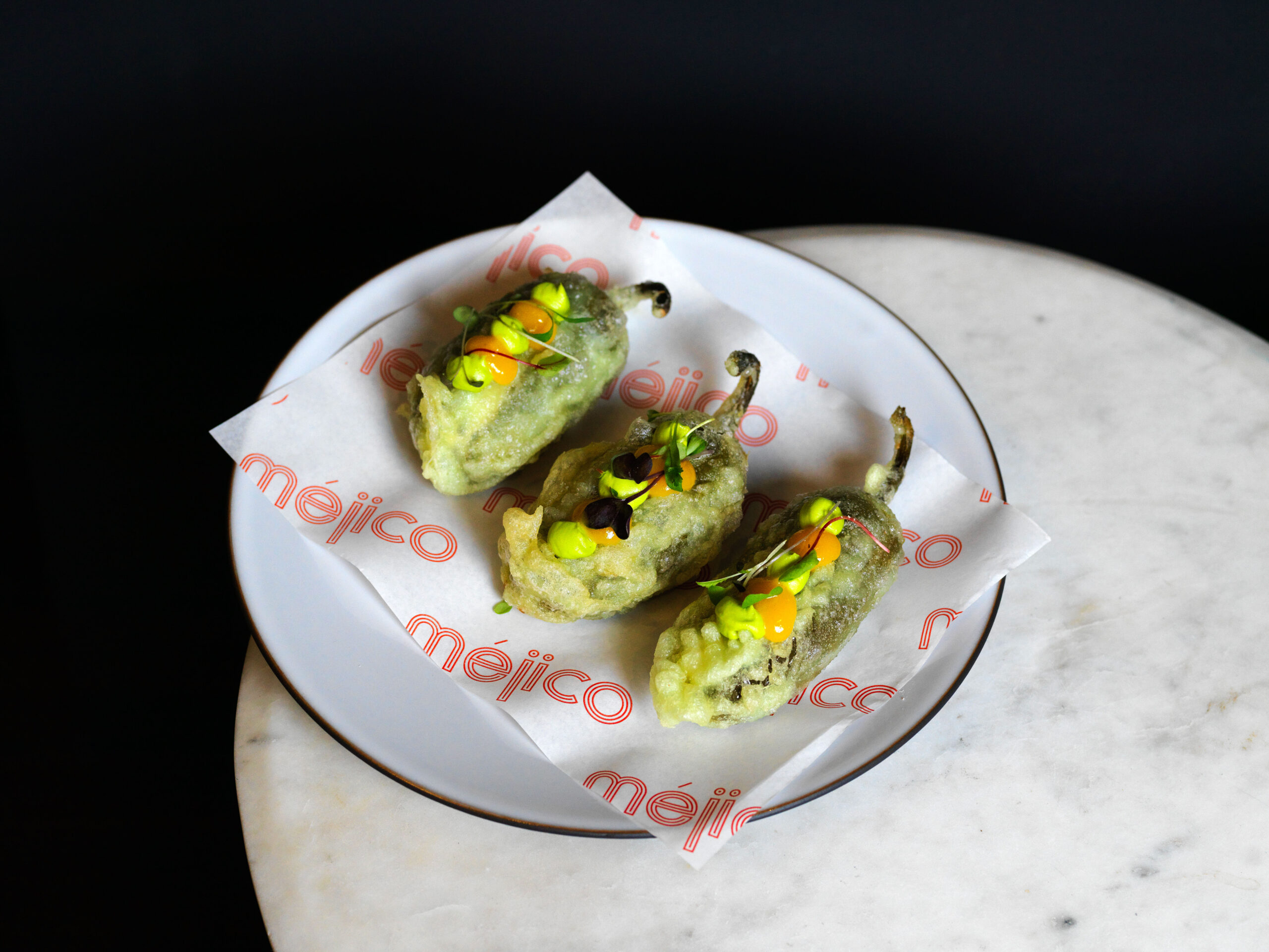 Jalapeño Poppers with Australian Avocado & Yuzu Purée