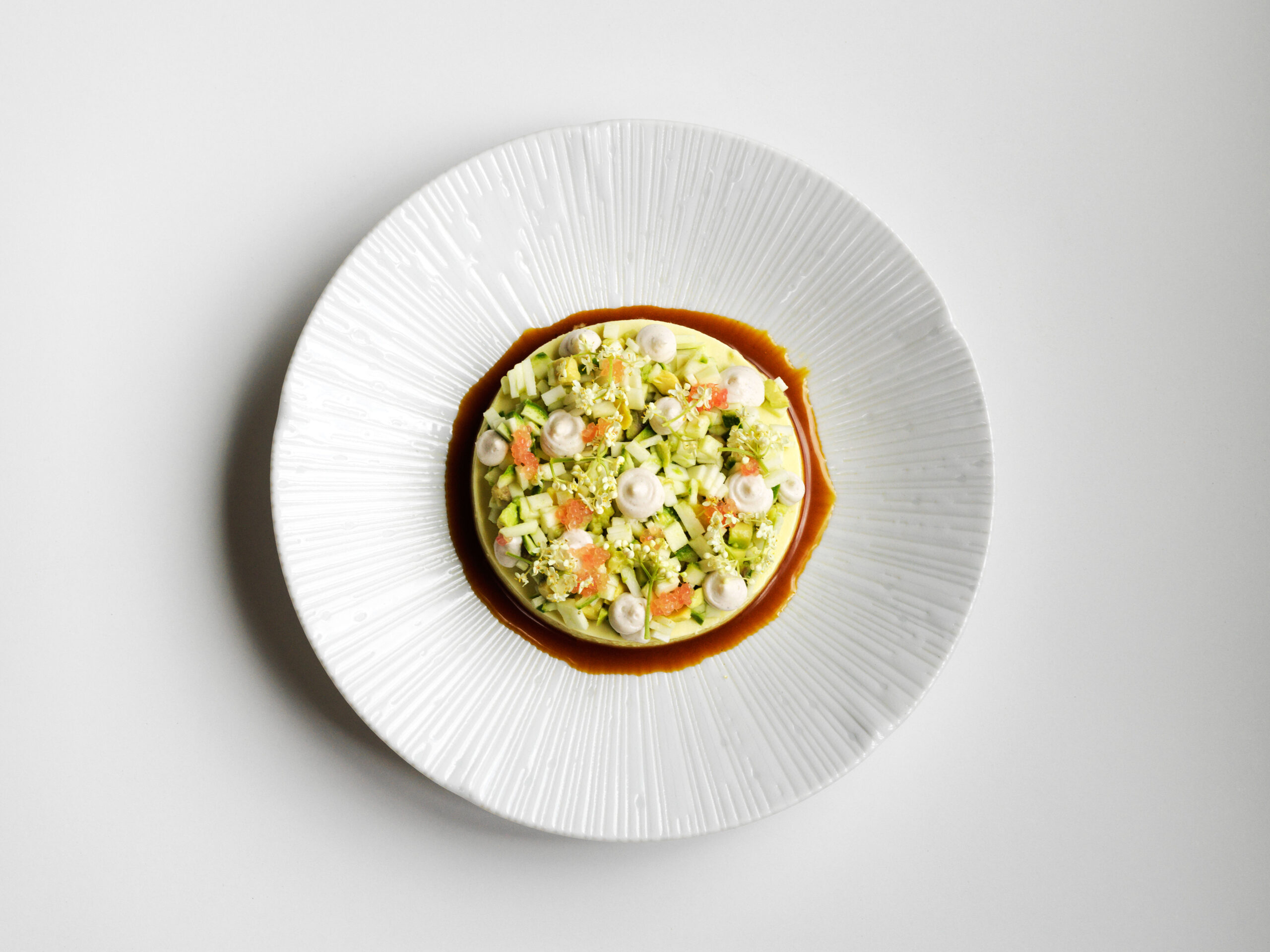 Frozen Australian Avocado Parfait with Green Mango & Palm Sugar