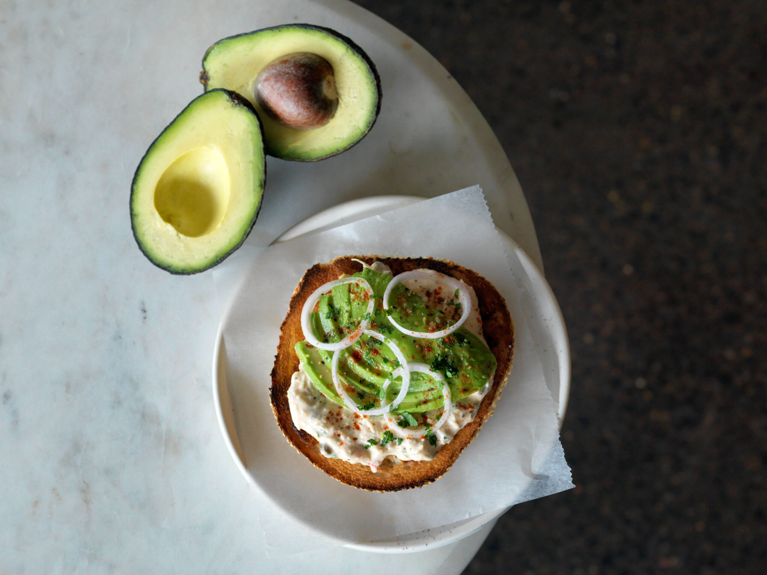 Crab & Australian Avocado Bagel
