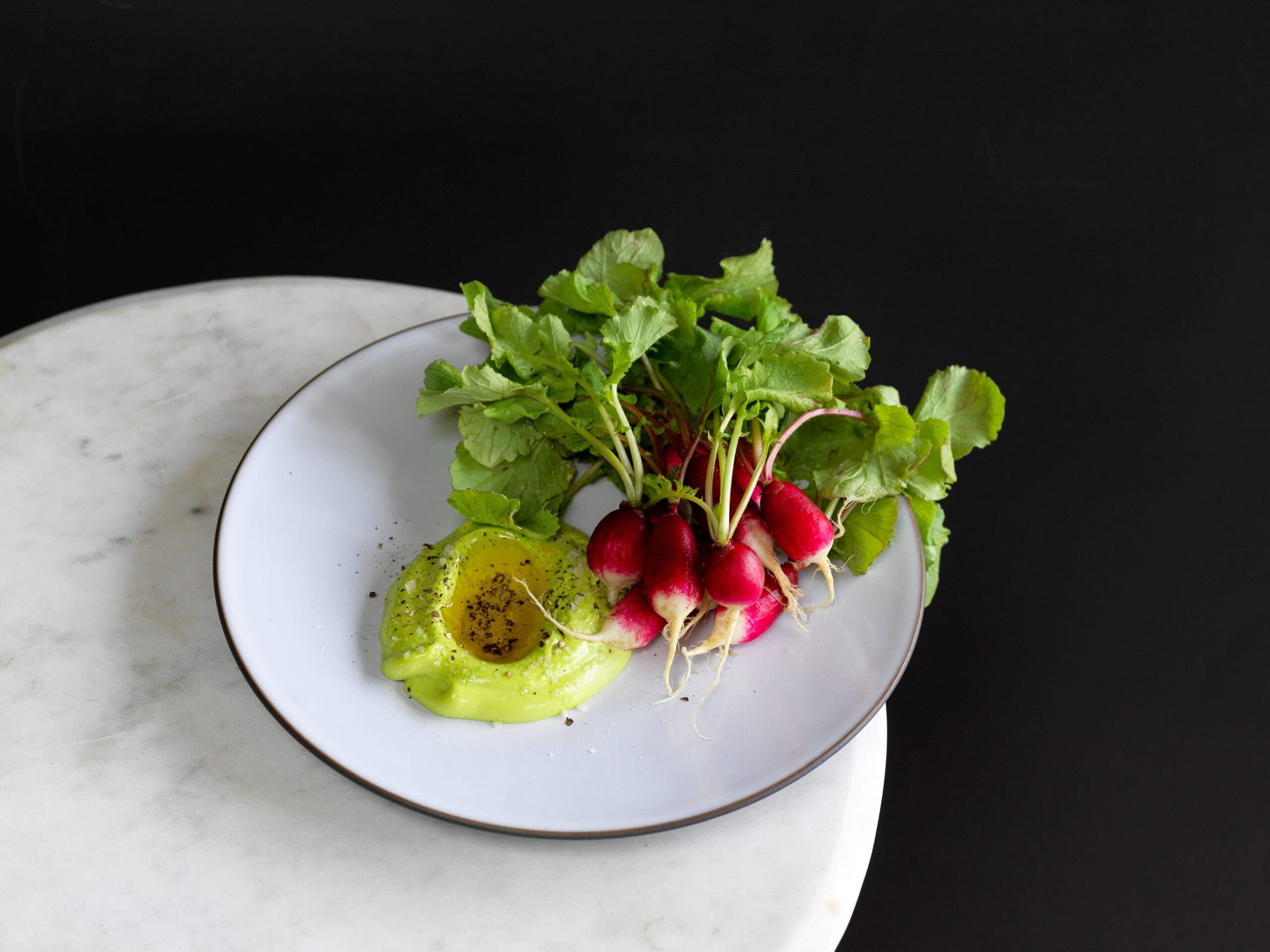 Australian Avocado Green Goddess with Breakfast Radishes