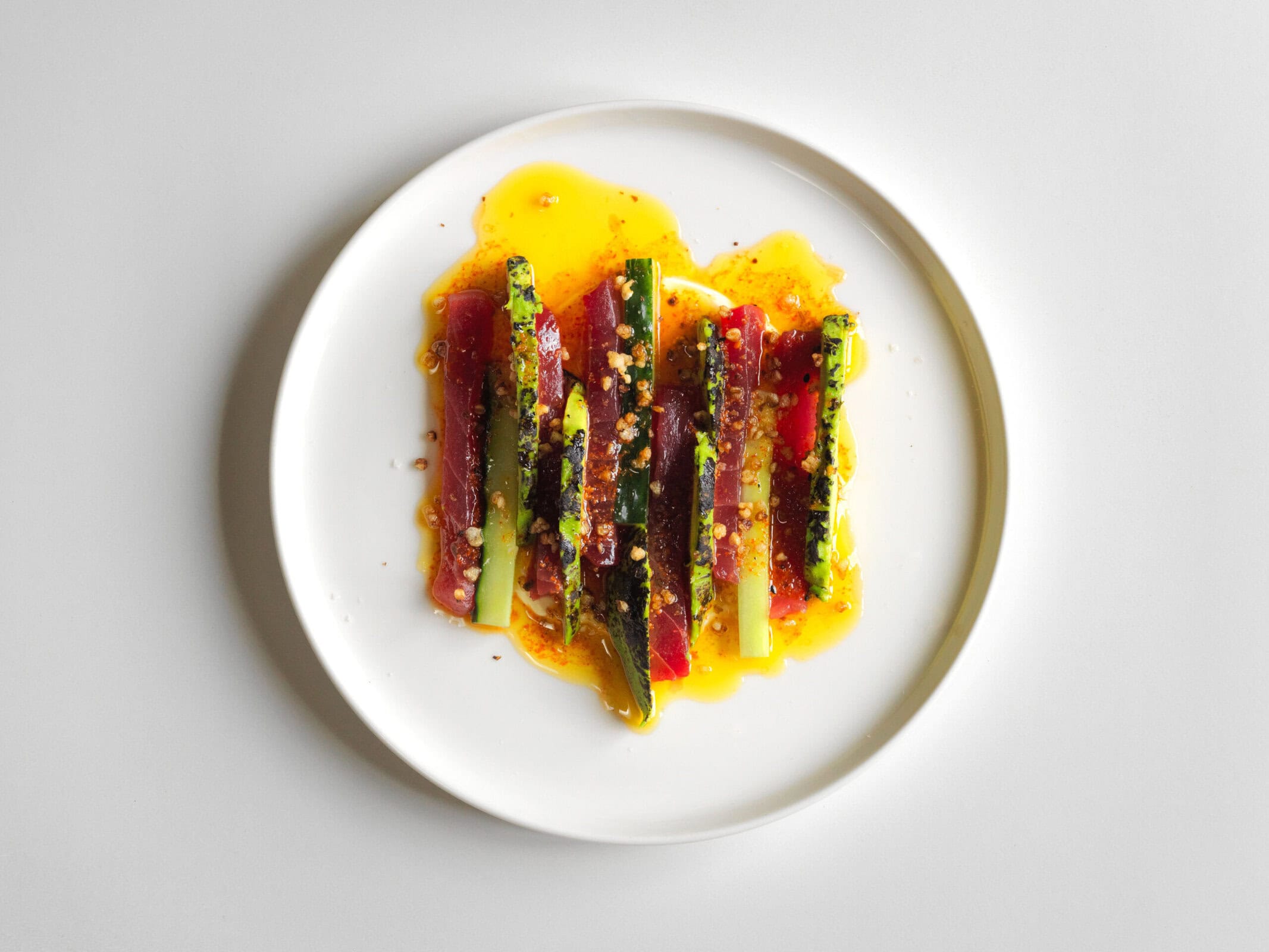 Tuna, Charred Australian Avocado & Cucumber