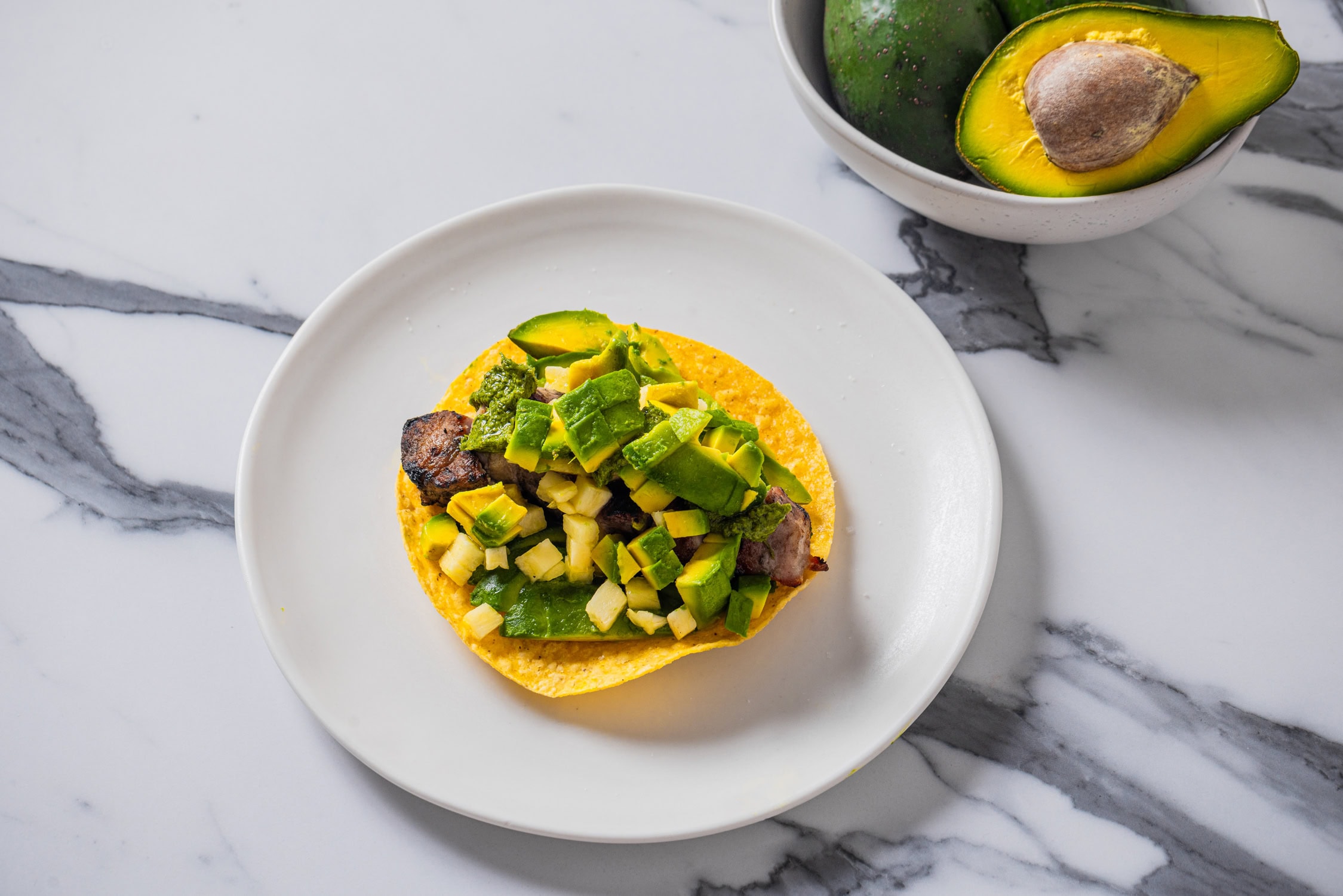 BBQ Pork & Australian Avocado Taco