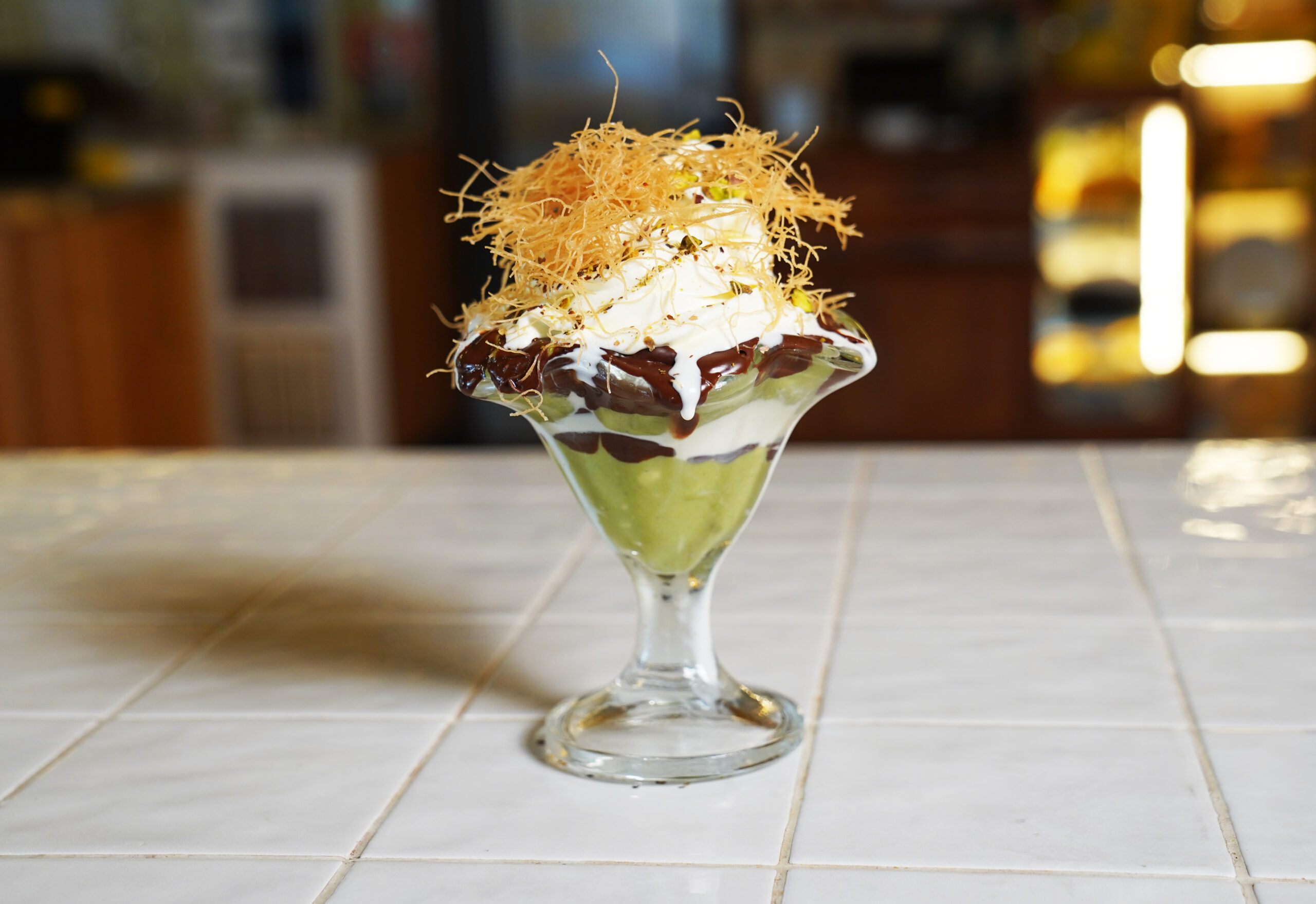Australian Avocado & Pistachio Dubai Chocolate Sundae