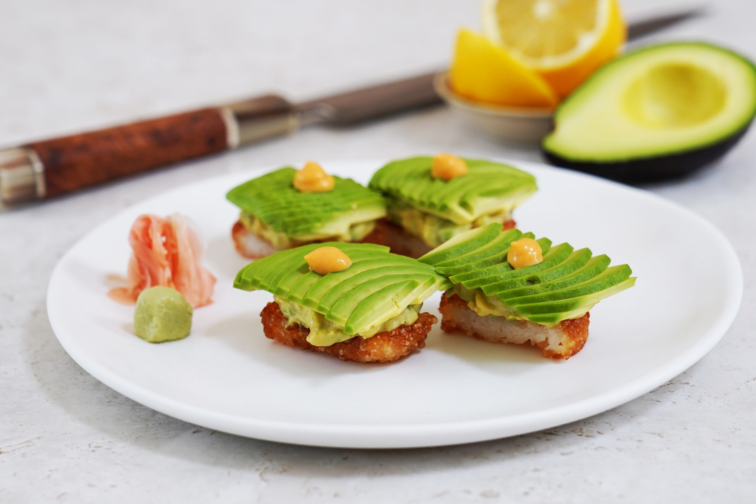 Crispy Rice Australian Avocado Sushi