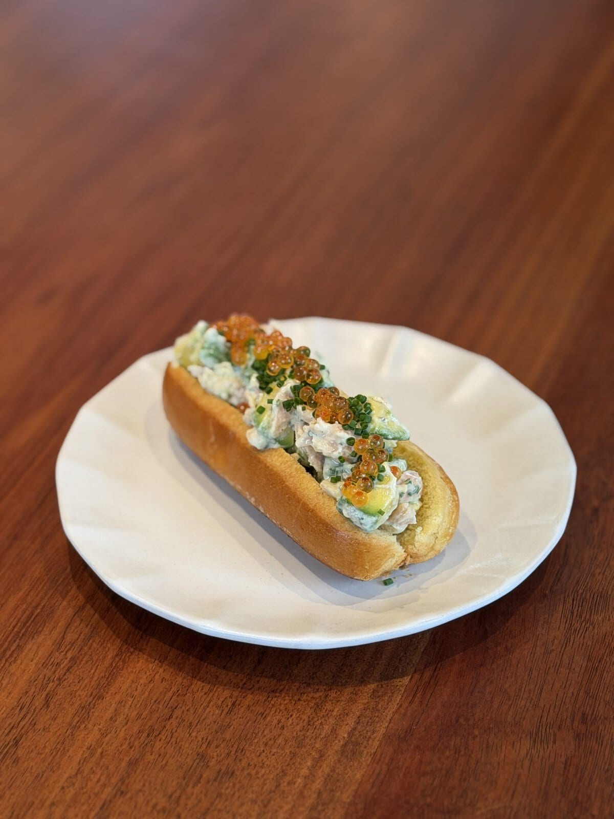 Australian Avocado & Salmon Brioche Roll