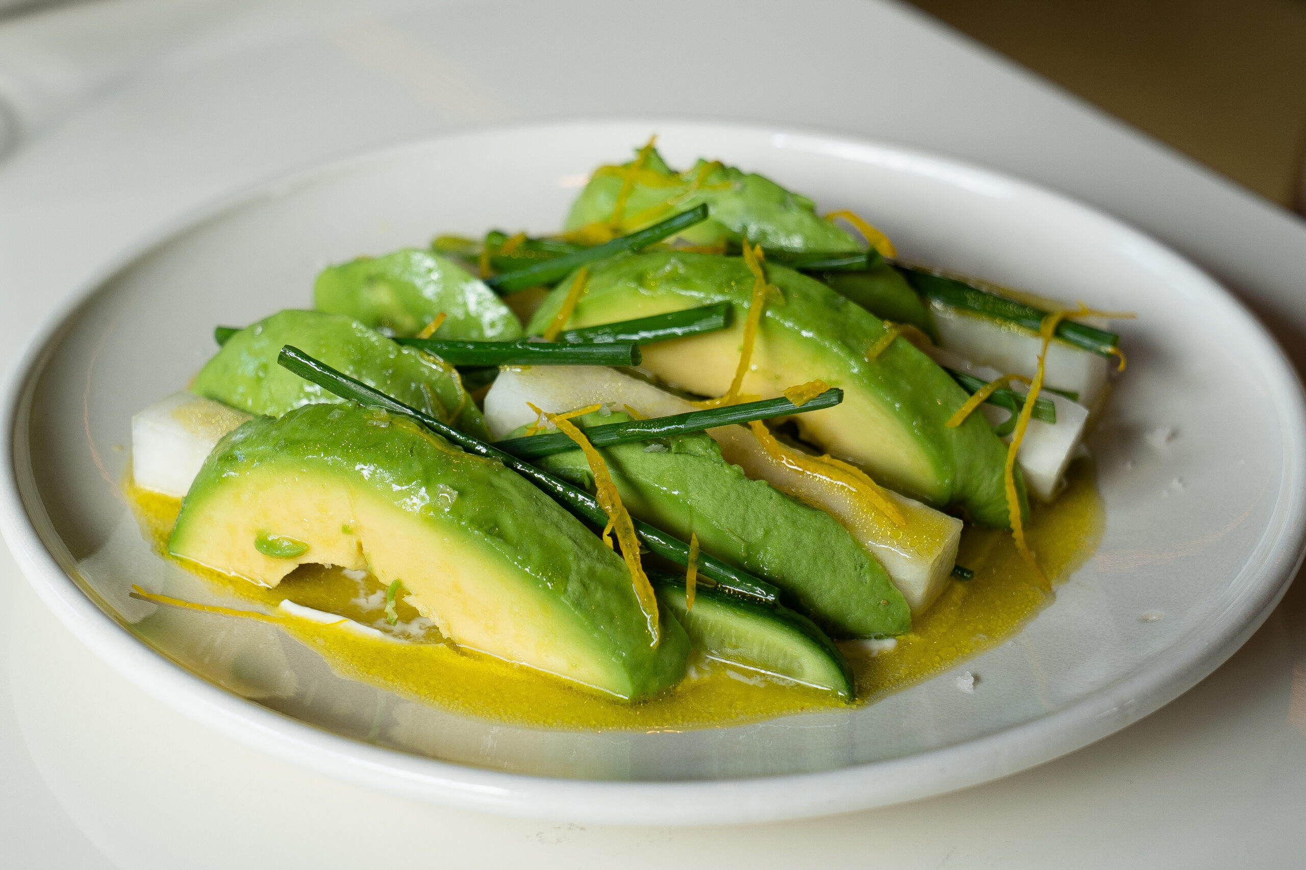 Australian Avocado, Cucumber, Kohlrabi & Yuzu Salad